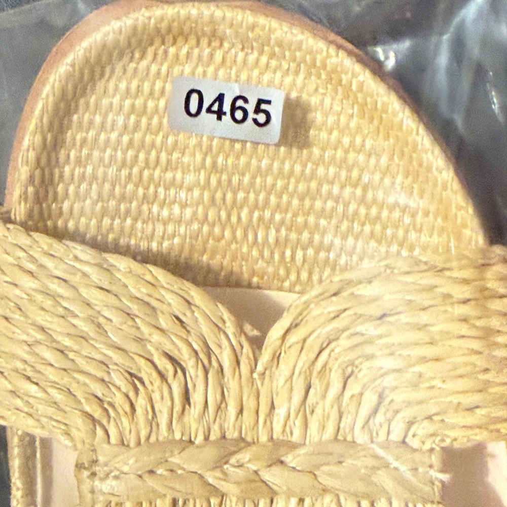 Dolce Vita Selda Slip On Neutral Raffia Slide 8.5 Vacation, Beach, Summer - Picture 11 of 11
